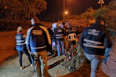 Patrollers and security companies searching for suspects